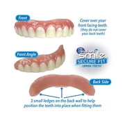 Instant Smile Secure Fit Upper Teeth Veneer- Temporary Aesthetic Smile Accessory (Non-Medical, Removable)