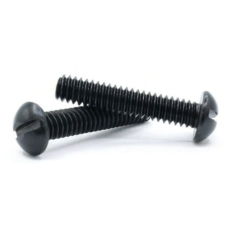 

4-40 x 3/8 Machine Screws / Slotted / Round Head / Steel / Black Oxide - 10000 Piece Carton
