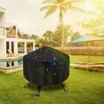 thumbnail image 2 of Protective Fire Pit Cover, Windproof Fire Pit Cover for Year-Round Outdoor Entertainment, Round Shape with Two Vents for Airflow and Double Stitching Sewing, 2 of 5