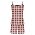 thumbnail image 5 of Paiwinds Women's Pajama Set - Printed Sleeveless Camisole & Elastic Shorts with V-Neck Design, Stretchy Summer Sleepwear, 5 of 5