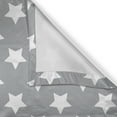 thumbnail image 6 of Ambesonne Modern Grommet Curtain, Art with Big Stars, 50" x 63", White Grey, 6 of 6