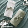 thumbnail image 5 of JERFIT Egyptian Cotton Twin Blanket, Sage Green 100% Cotton Breathable & Soft Bed Blanket for All Season, Machine Washable, 66x90 Inches, 5 of 10