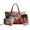 Angry Wolf Print, variant on Tutolipy Owl Dreamcatcher Forest Print 3 Pack Makeup Bag Set for Ladies, Portable Fashion Makeup Pouch with Waterproof Cosmetic Bag for Travel