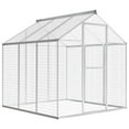 VidaXL Outdoor Aviary - Aluminium Bird Cage With Large Entrance, Durable Construction, Ample Exercise Space & Transparent Design