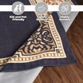 thumbnail image 3 of BNM Oversized Medallion Indoor Area Rug, 12' x 18', Midnight Blue, 3 of 10
