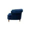 thumbnail image 4 of La Rosa Victorian Tufted Accent Chair Navy Blue, 4 of 11