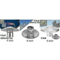thumbnail image 2 of 4/6/8 Inch Stove Pipe Chimney Cap - Fireplaces Rain Hat, Smokeware Zinc Alloy Mushroom-Shaped, 2 of 5
