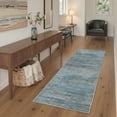 thumbnail image 3 of KUETH 2x3 Area Rug Blue Abstract Area Rug, Machine Washable Vintage Distressed Throw Rug with Non-Slip Gripper, Modern Aesthetic Carpet for Bedroom Living Room, 3 of 6