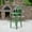 Green, variant on Flash Furniture High Vertical Slat Back Bar Stool, White