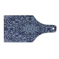 thumbnail image 2 of Winter Cutting Board, Chinese Painting Style Art Traditional Floral Interlace Themed Print, Decorative Tempered Glass Cutting and Serving Board, Wine Bottle Shape, Dark Violet Blue, by Ambesonne, 2 of 5