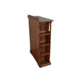thumbnail image 4 of Pemberly Row Arts and Crafts Wood Bookcase w/ Side Shelves in Walnut, 4 of 5
