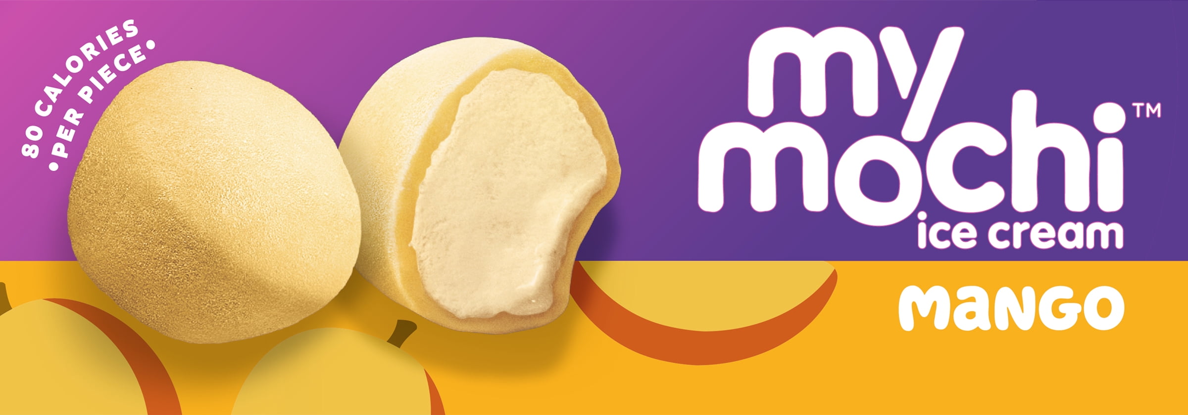 My/Mochi Ice Cream Sweet Mango, 1.25oz, 6 Count