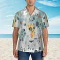 thumbnail image 4 of Goofa The World Map with Cartoon Animals Hawaiian Shirt for Men, Unisex Summer Beach Casual Short Sleeve Button Down Shirts,Aloha Tropical Floral print shirt-Large, 4 of 9