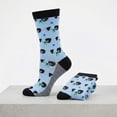 thumbnail image 3 of Colorfut Women's Fashion Novelty Animal Characters Cartoon Cat Panda Penguin Crew Socks WC54-AB, 3 of 4