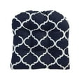 thumbnail image 2 of Blazing Needles 93184-2CH-OD-161 19 in. U-Shaped Outddor Dining Chair Cushions, Landview Navy - Set of 2, 2 of 2