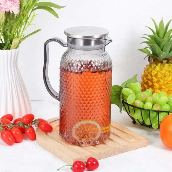 PBPBOX 2Pcs Transparent Plastic Pitcher 1.8L For Family Gatherings