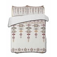 thumbnail image 2 of Southwest Geometric Twin Size Down Alternative Comforter,Lightweight Comforter Quilt Bedding Set with Pillow Shams Western Boho Ethnic Beige Grey Wooden All Seasons Bed Comforter Duvet Insert 68"x86", 2 of 7
