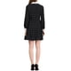 thumbnail image 3 of Vestido Retro de Cuadros con Cuello Peter Pan para Mujeres Chic M Negro, 3 of 6