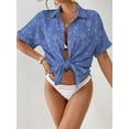 thumbnail image 5 of Bsubseach Fashion Swim Cover Up for Women Button Down Shirt Floral Bathing Suit Coverup Summer Outfits, 5 of 6