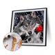 thumbnail image 3 of Kit de pintura por números DIY lobo mano aceite arte imagen artesanía hogar pared decoración (H1180) Hugtrwg Para estrenar, 3 of 9