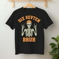 thumbnail image 2 of 67 Meme 6 7 Halloween Skeleton Rock On Six Seven Bruh – T-Shirt, Hoodie & Sweatshirt – Fun Halloween Apparel – For Meme, 2 of 6