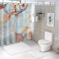 thumbnail image 7 of ONETECH Goldfish Shower Curtain Set Chic Modern Bathroom Decor with Hooks 60x72, 7 of 7