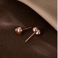 thumbnail image 4 of Solid 925 Sterling Silver 8MM Fat Heart Earrings Studs for Women Teens Sweet Love Studs Earrings, 4 of 10