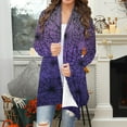 thumbnail image 2 of JSheng Women's Halloween Cardigan Tops Ladies Casual Long Sleeve Festival Printed Comfy Cardigans Coat, 2 of 5