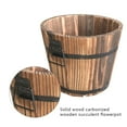 thumbnail image 4 of ” Wooden Flower Pot Flat Edge Garden Decor Succulent Plants Flower Barrels Decorations  Medium”, 4 of 10