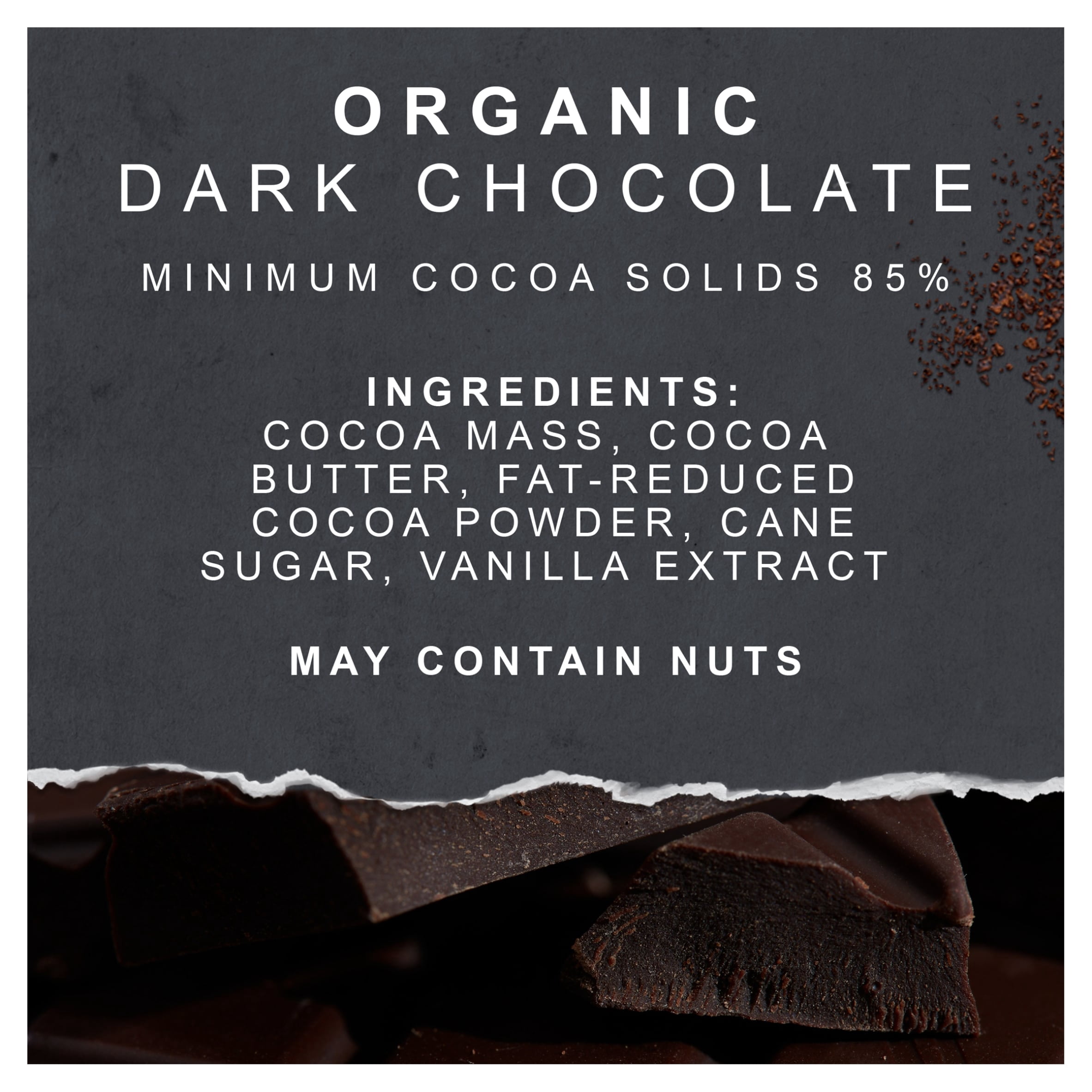 Green & Black's Organic 85% Dark Chocolate Bar 90g, Imported from Britain