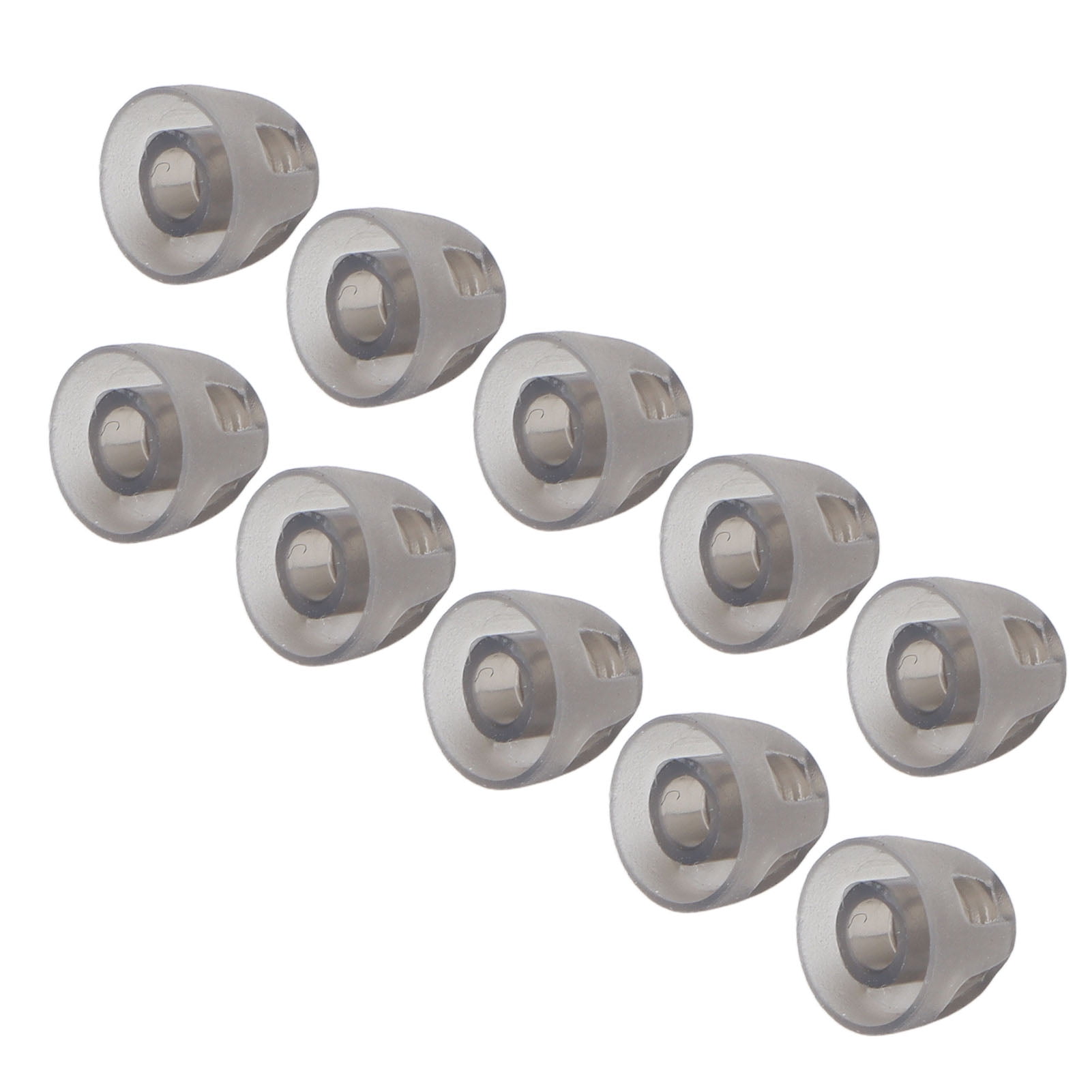 Hearing Domes, Anti Static Open Domes Silicone Black for Hearing Impairments People Small 5mm/0.19in