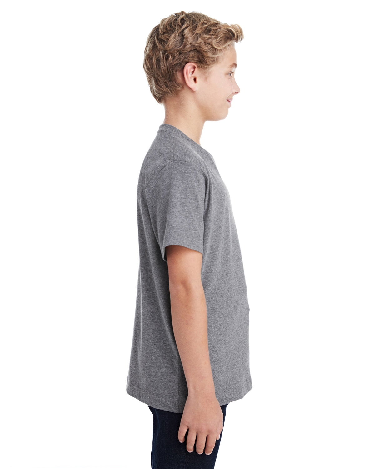 Aquaguard 100% Cotton Boys t-Shirts Crew Neck Short Sleeve Kids Toddler Tee - Small - Granite Heather