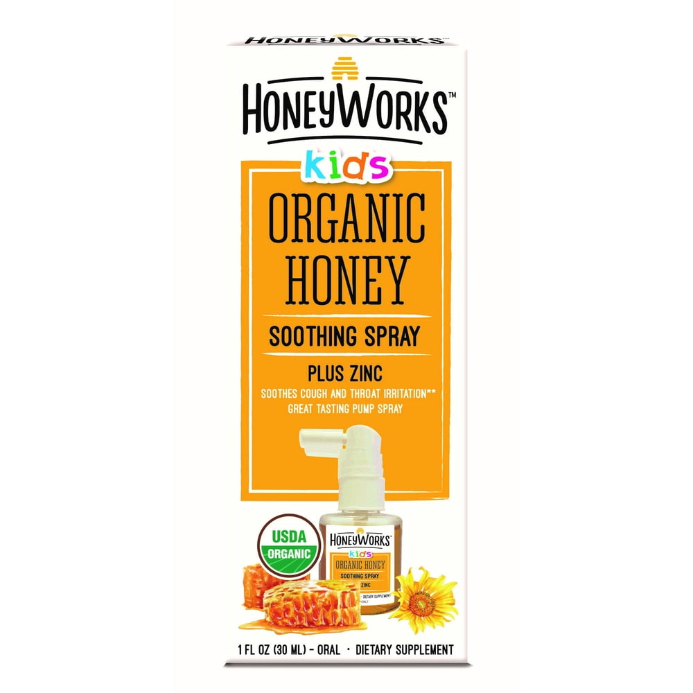 Honey Works Organic Honey Soothing Spray For Kids, 1 fl. Oz. Walmart