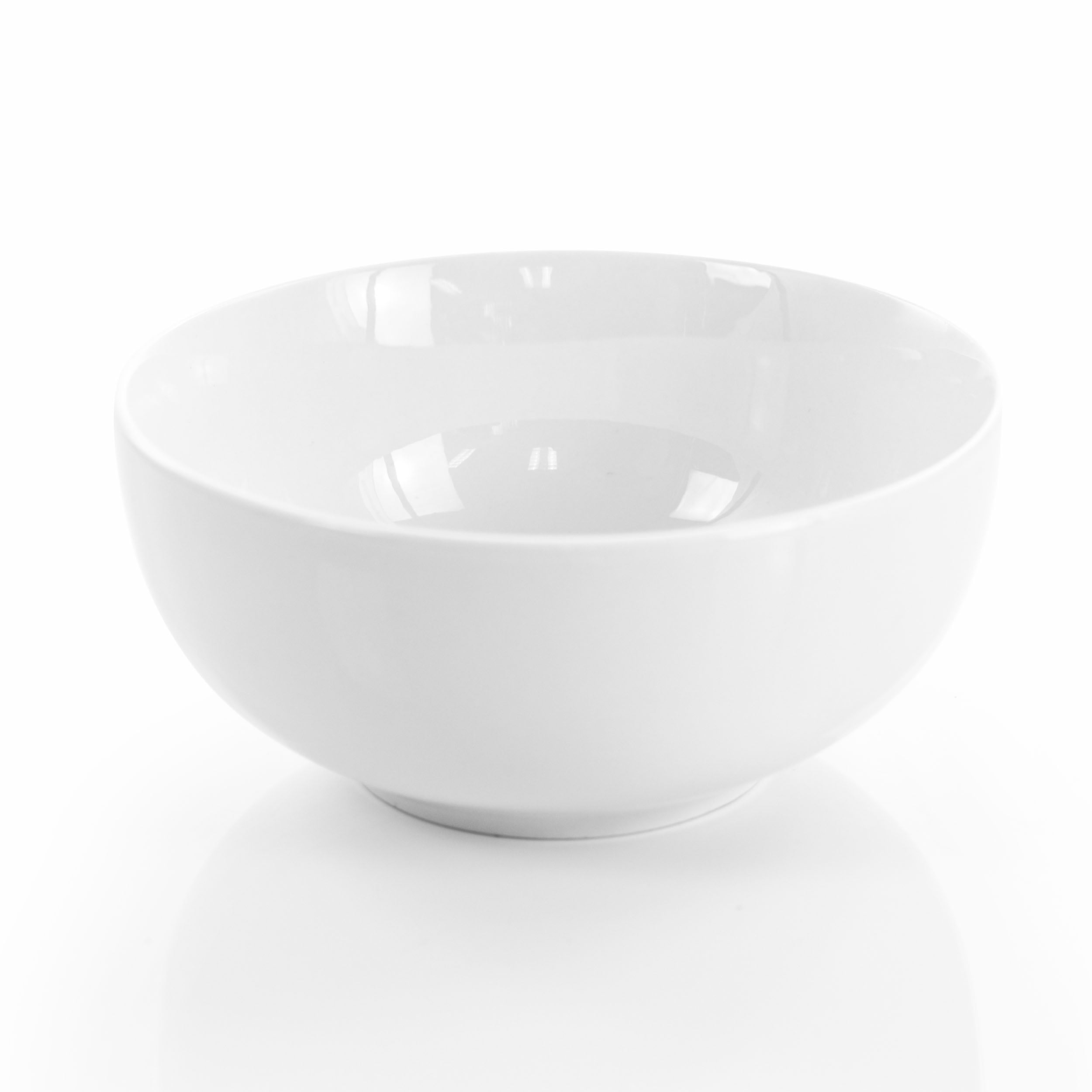 Elama Carey 18 Piece Round Porcelain Dinnerware Set in White