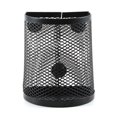 thumbnail image 2 of Mesh Magnetic 2 Grid Semicircle Pen Stationery Holder Desk Storage Pencil Rack Blue Metal, 2 of 5