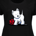 thumbnail image 4 of Inktastic Westie with Ball Women's Plus Size T-Shirt, 4 of 5