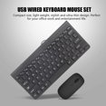 thumbnail image 2 of <p>USB Keyboard, Keyboard Mouse Set Plug And Play Compact Long Cable  For Office For Study Room</p>, 2 of 7