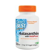 Doctor's Best Astaxanthin With AstaPure 6mg Vegetarian Softgel, 60 Ct