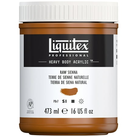 UPC: 0887452030140 | Liquitex Professional Heavy Body Acrylic Color 16 oz. Raw Sienna