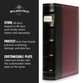 thumbnail image 5 of Bellagio-Italia CD/DVD Storage Binder - Burgundy - Leather - 192-Disc Capacity - Storage Organizer for DVDs, CDs, Blu Rays, & Video Games - Acid-Free Binder Organizer Sheets - 4 Pack, 5 of 6