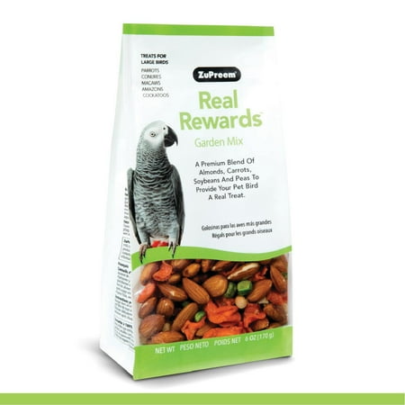 Zupreem Real Rewards Garden Mix Treats for Parrots & Conures 6 Ounces
