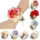 thumbnail image 2 of 2025 Adjustable Wedding Bracelet Bridesmaid Bride Flower Open Hand Wrist Corsage Gift, 2 of 5