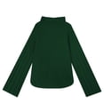 thumbnail image 4 of Vedolay Womens Long Sleeve Tops Womens Crewneck Oversized Knit Warm Side Slit Pullover Sweater,Green S, 4 of 5