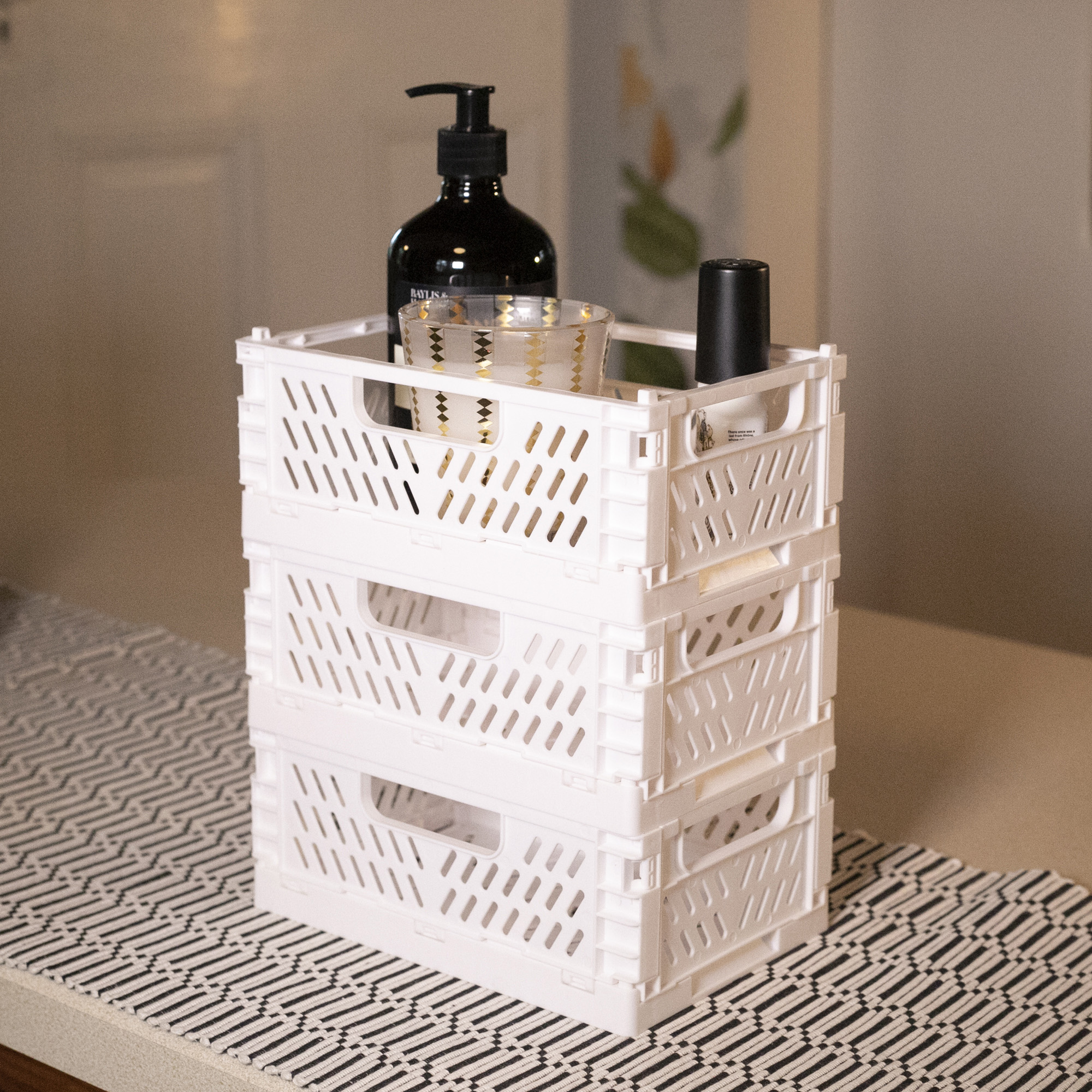 EZDO Small Collapsible Storage Crates 3 Pack