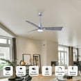 thumbnail image 5 of Matthews Fan Company AKLK-BN-BW-42 Alessandra 42” Brushed Nickel Ceiling Fan with 3 Barn Wood Blades, Integrated LED Light Kit, Remote Control, Indoor/Outdoor Wet Rated, 5 of 6