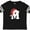 Football Black and White, variant on Inktastic Christmas Letter M Santa Hat Alphabet Boys or Girls Toddler T-Shirt