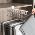 thumbnail image 4 of TIELUTT Pull Out Type Retractable Clothes Rack Pull Out Slide Trouser Rack Closet Storage Space Without Storage for Baby Clothes Baby Closet Storage Duvet Bag Bed Container Soft Storage Bags with Zip, 4 of 7