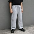 thumbnail image 2 of Teen Boys Casual Loose Fit Straight Leg Jogger Pants With Drawstring Waist Side Pockets, 2 of 9
