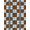 Brown Grey White, Pattern 7, variant on Design&I 8'x10' Washable Area Rug Modern Abstract Marble Checkered Vintage Distressed Mottled Design for Dining Room, Large Office, Lounge, Snag-Free
