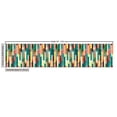 thumbnail image 3 of Ambesonne Retro Fabric by the Yard Upholstery, Colorful Grunge Stripes, 1 Yard, Multicolor, 3 of 5